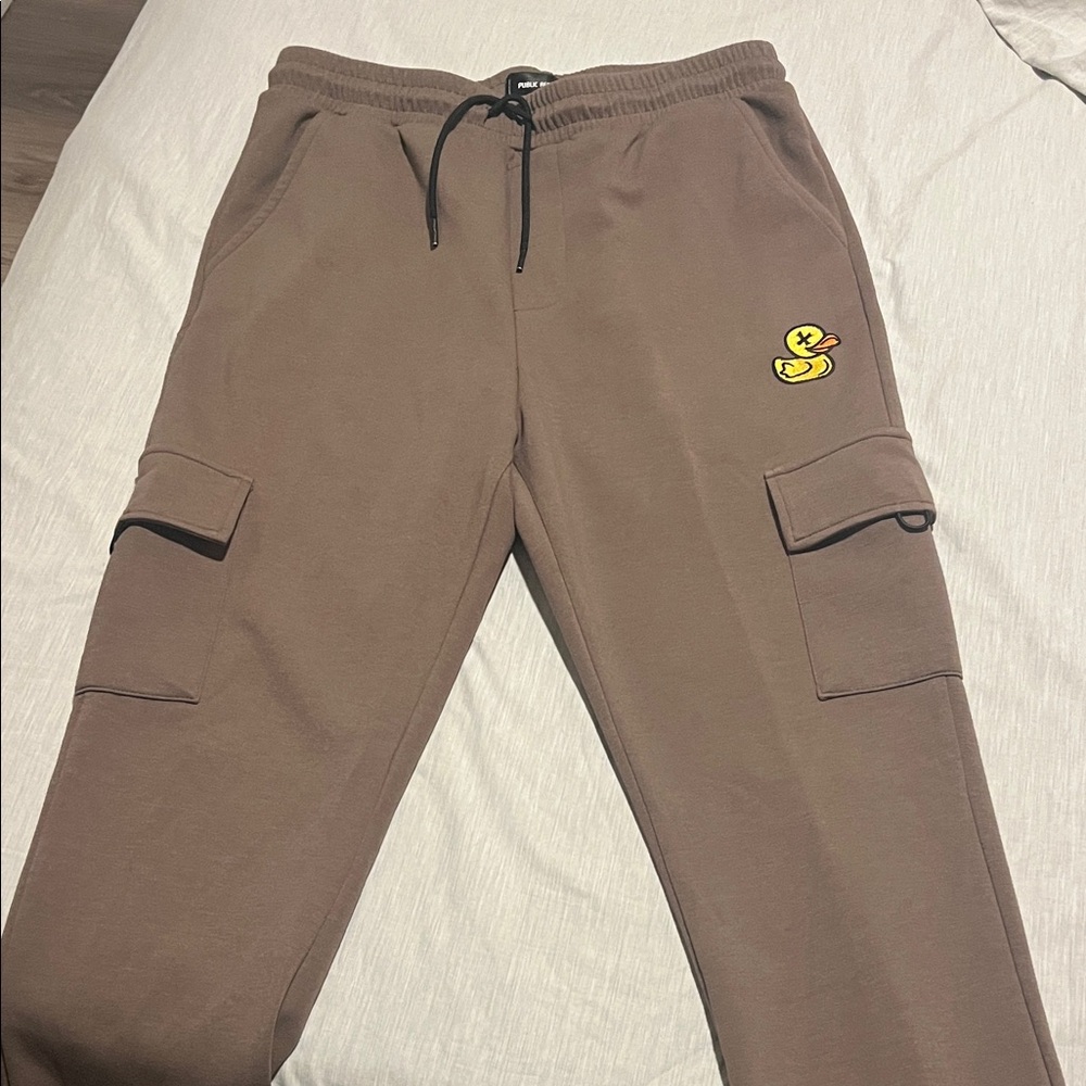 Brown Cargo Pants with Duck Patch